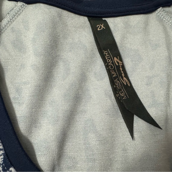 Melissa McCarthy Seven7 Womens Plus Animal Print High-Low Peplum Top Siz… - Picture 6 of 12